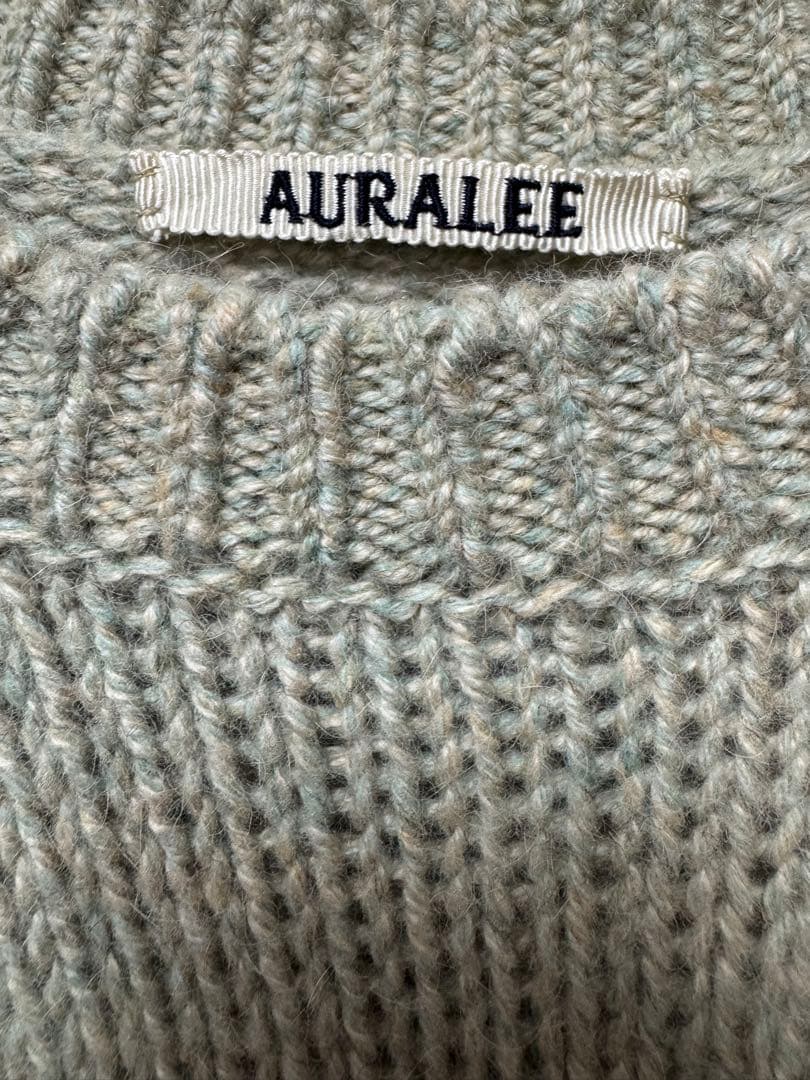 AURALEE CAMEL WOOL MIX KNIT P/O サイズ3