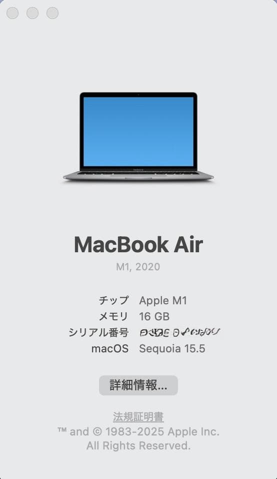 MacBook本体 MacBook Air M1 13inch Late2020 16GB 1TB