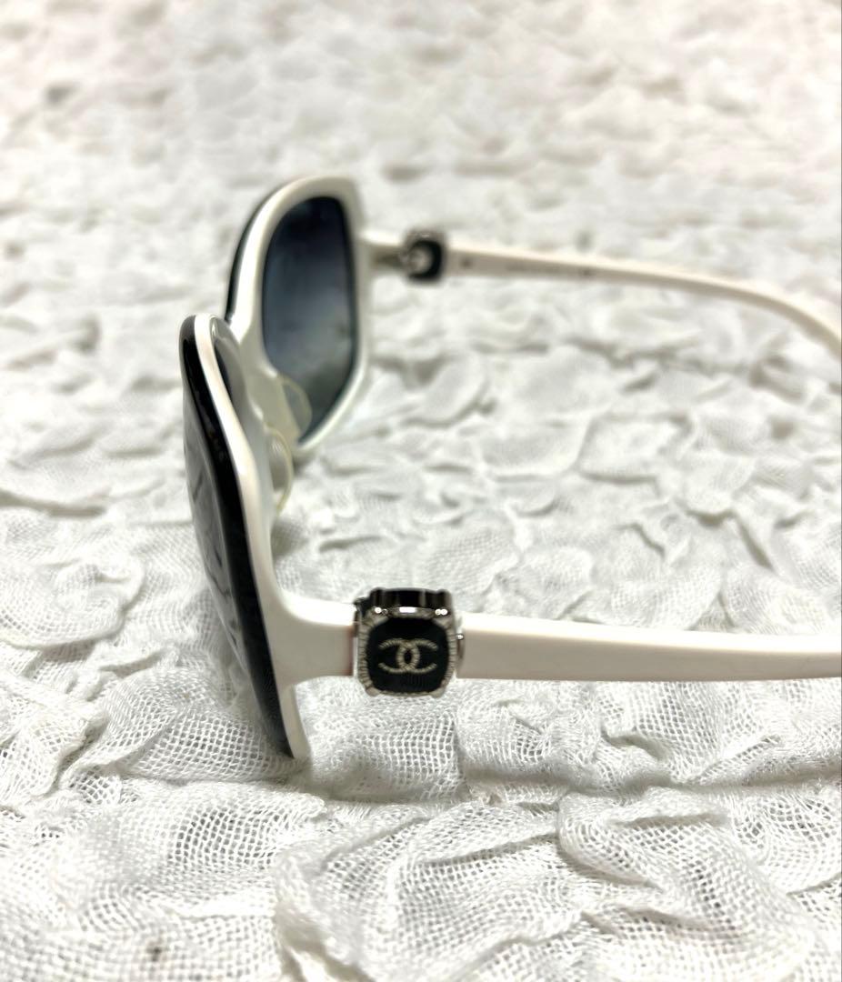 シャネル　サングラス　ココマーク　ホワイトフレーム5174A
