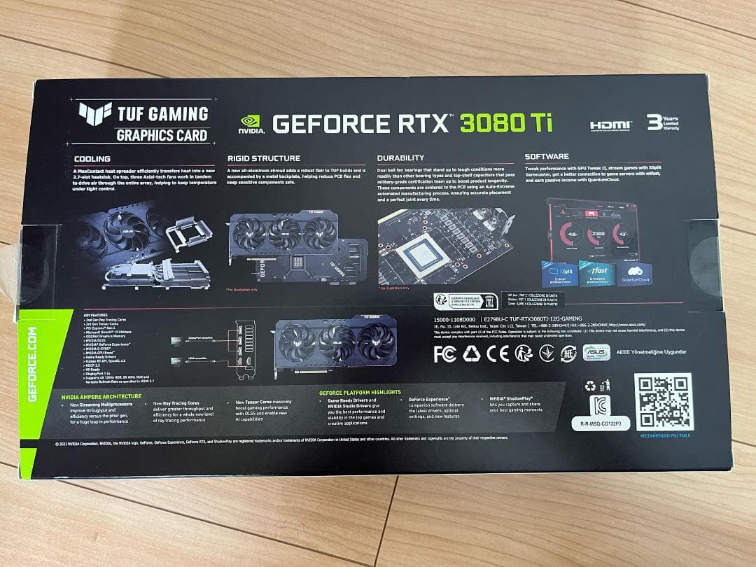 グラフィックボード・グラボ・ビデオカード ASUS TUF Gaming GeForce RTX 3080Ti 12 GB