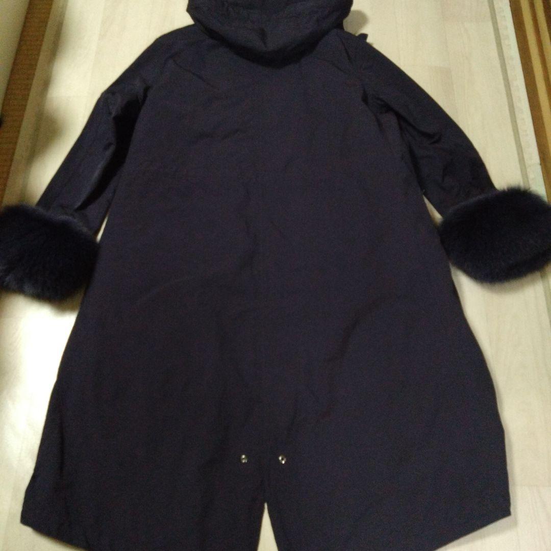 限定セール！エムフィル ファー付きネイビーコート