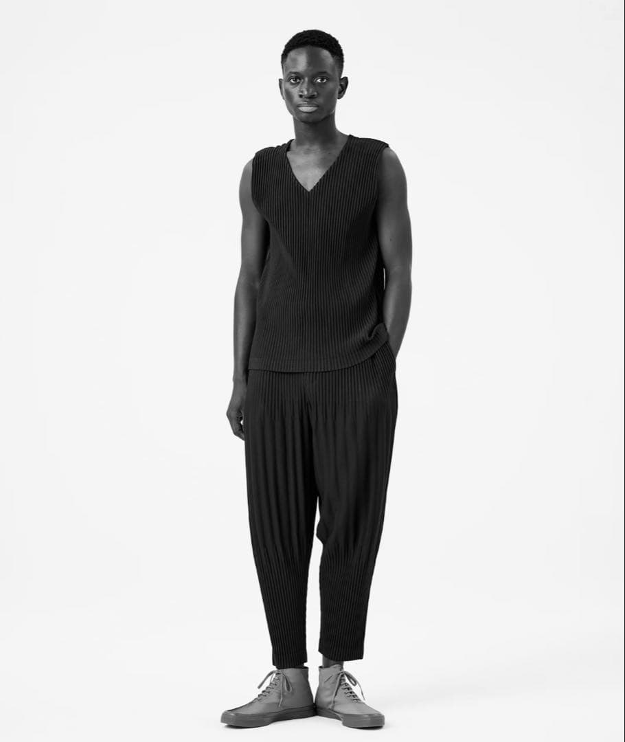 正規品★イッセイミヤケ オムプリッセ プリーツパンツ 消しプリーツパンツ 2