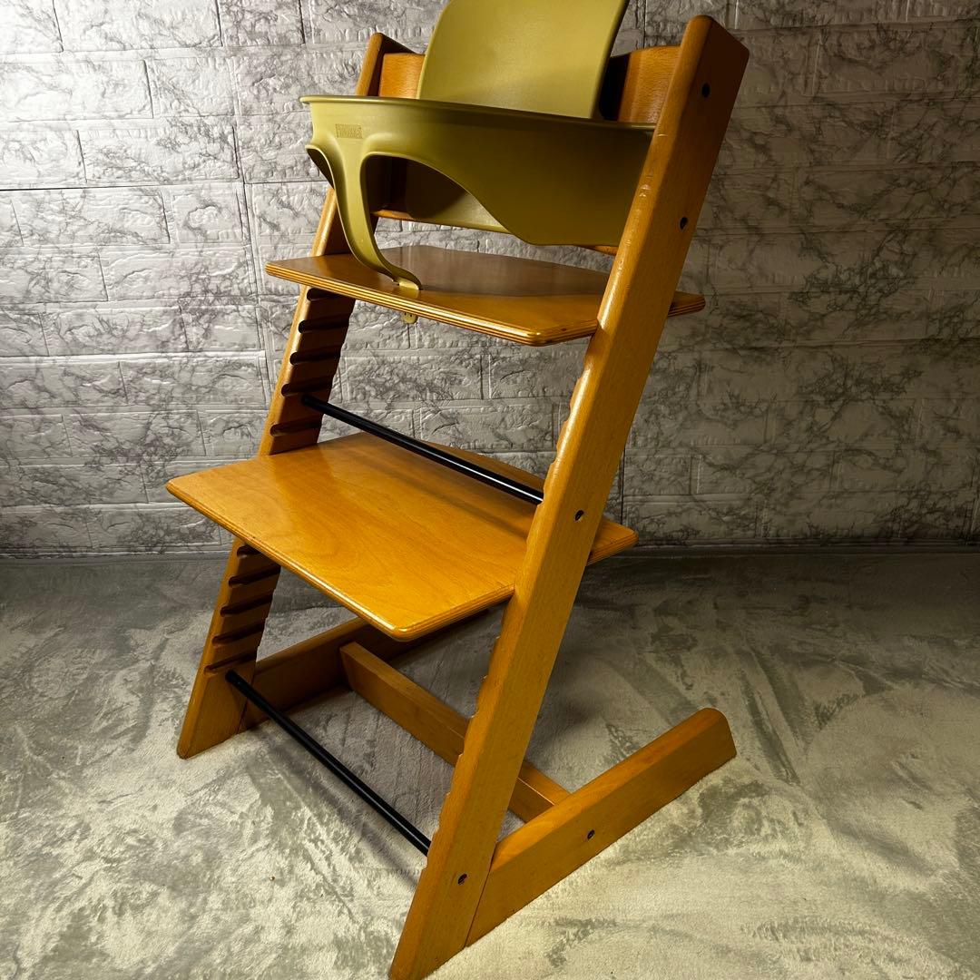 ストッケ トリップトラップ ベビーセット＆トレイ付 ナチュラル　旧モデル