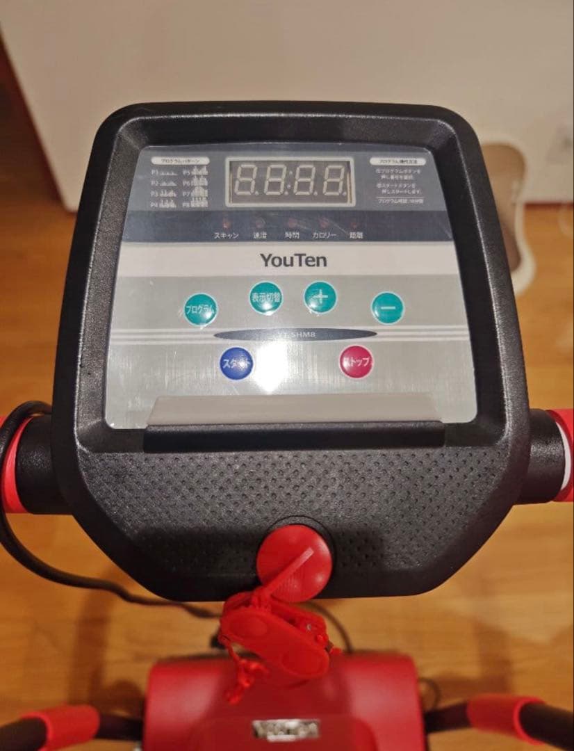 YouTen ユーテン　電動ルームランナー YT-SHM8 ブラック＆レッド