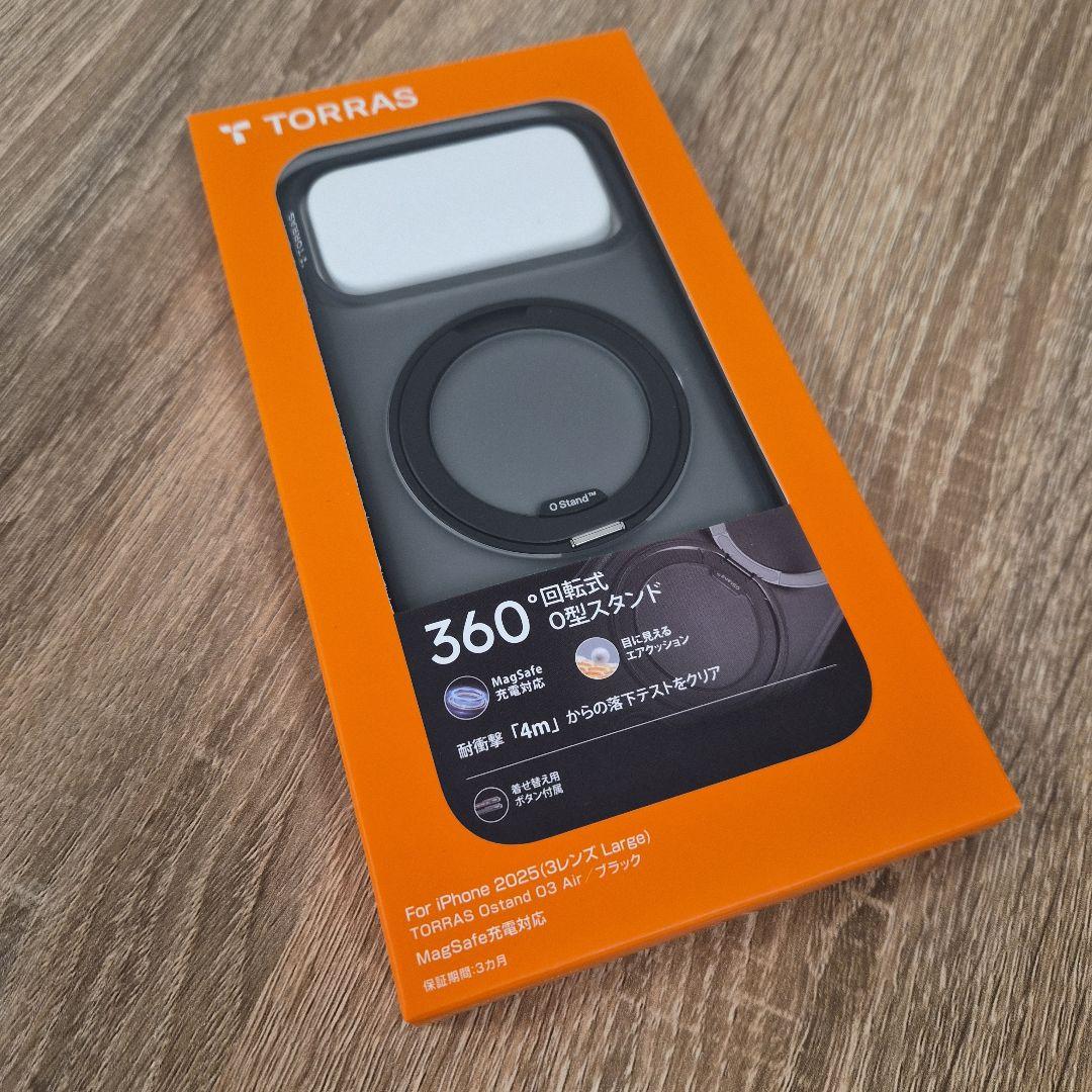 iPhone17ProMax TORRAS Ostand 03 Air/ブラック