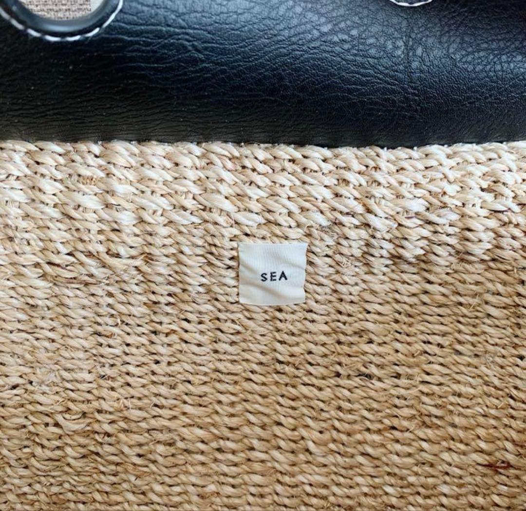 SEA かごバッグ シー カゴバッグ ブラック Sサイズ 状態良好