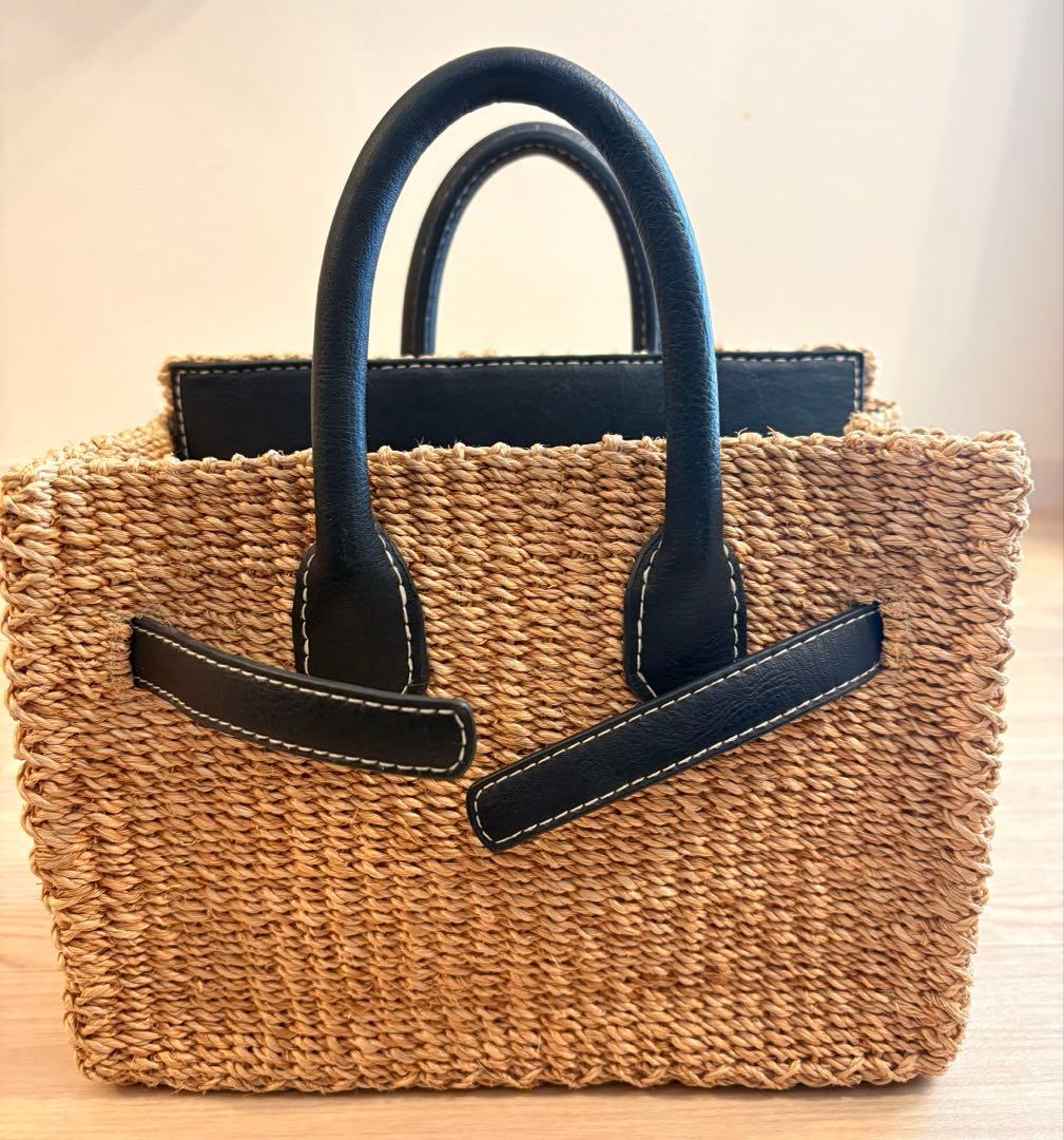 SEA かごバッグ シー カゴバッグ ブラック Sサイズ 状態良好