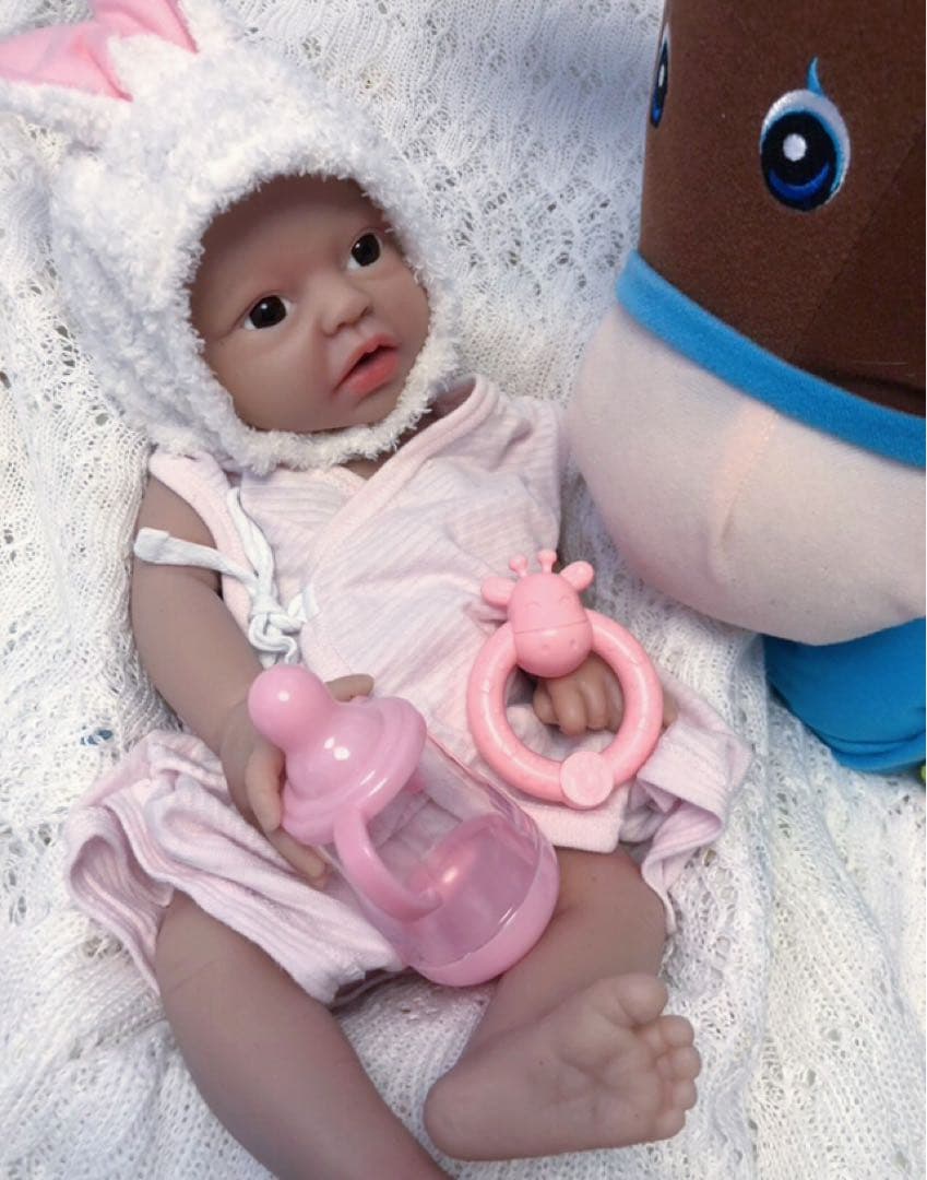 専用　マシュマロシリコン　全身シリコン　グラスアイ　リボーンドール