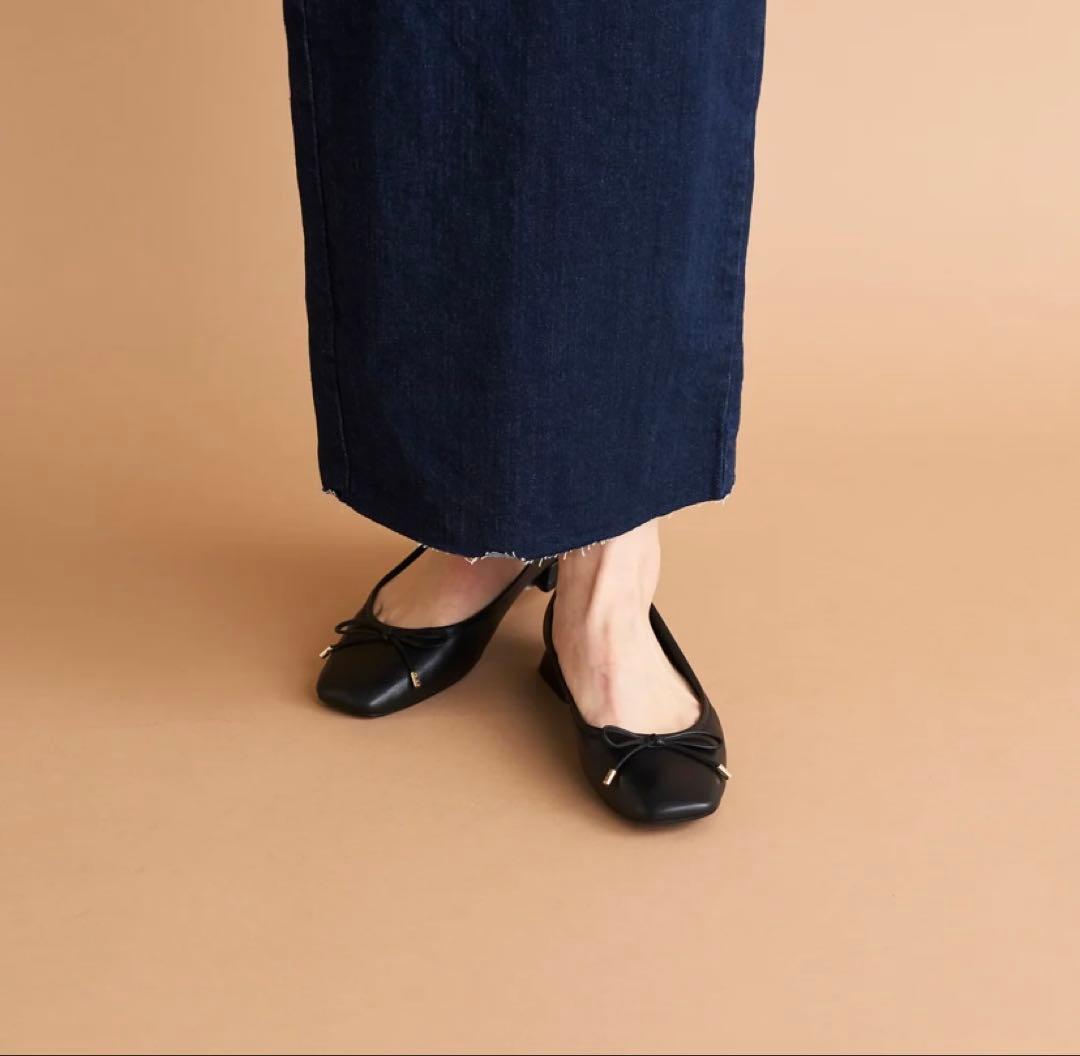 専用❗️☆Clarks(クラークス)☆フラットバレエシューズ黒24cm