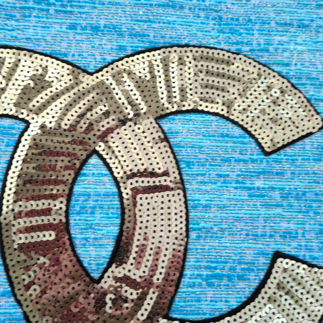 L*n様 CHANEL CCロゴ トートバッグ 青