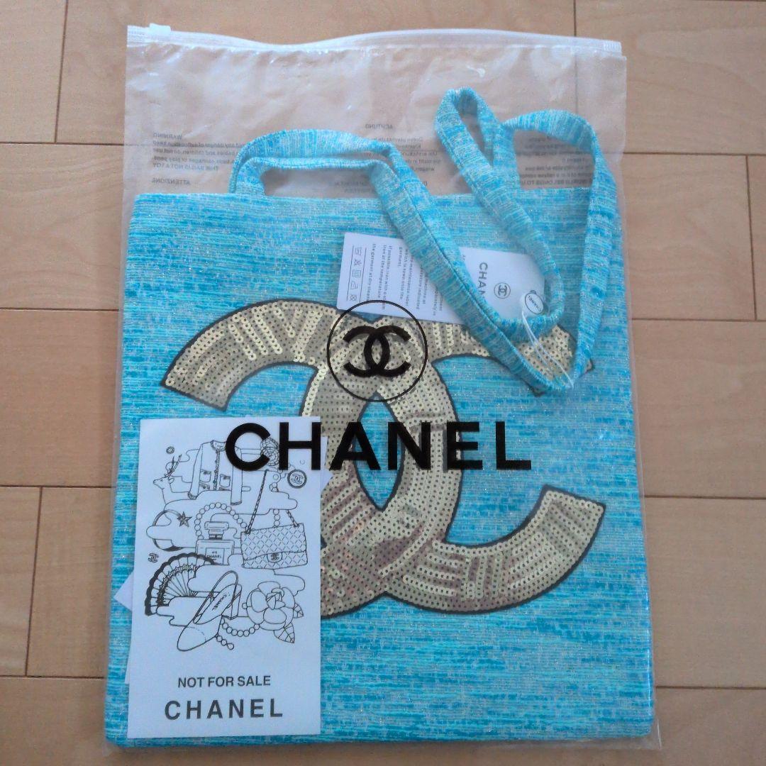 L*n様 CHANEL CCロゴ トートバッグ 青