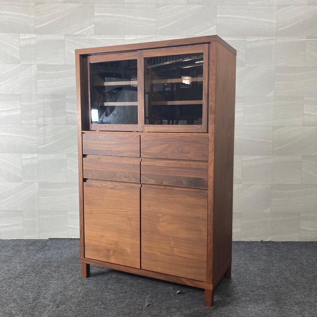 高野木工 カップボード CANO 食器棚 ウォールナット 天然木 d3020