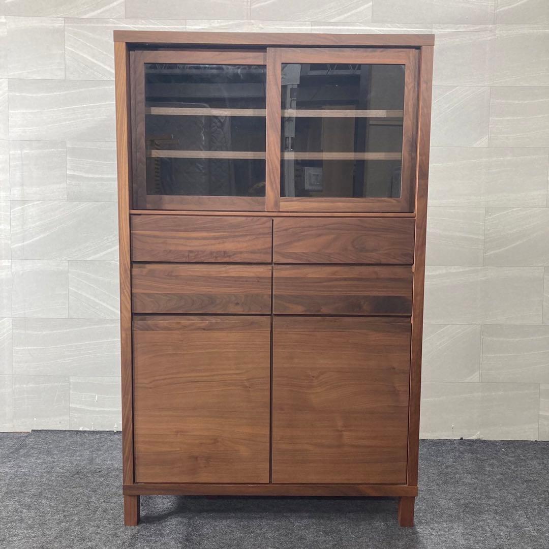 高野木工 カップボード CANO 食器棚 ウォールナット 天然木 d3020