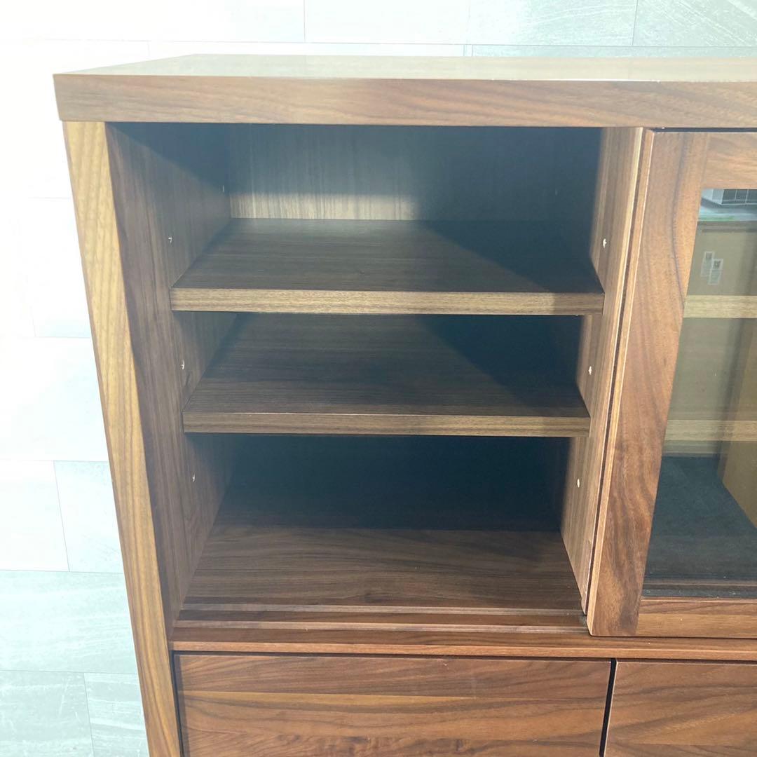 高野木工 カップボード CANO 食器棚 ウォールナット 天然木 d3020