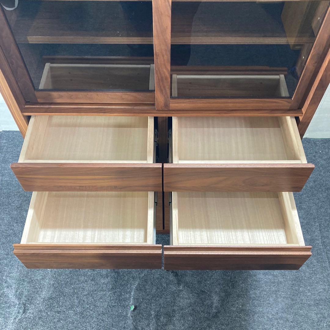 高野木工 カップボード CANO 食器棚 ウォールナット 天然木 d3020