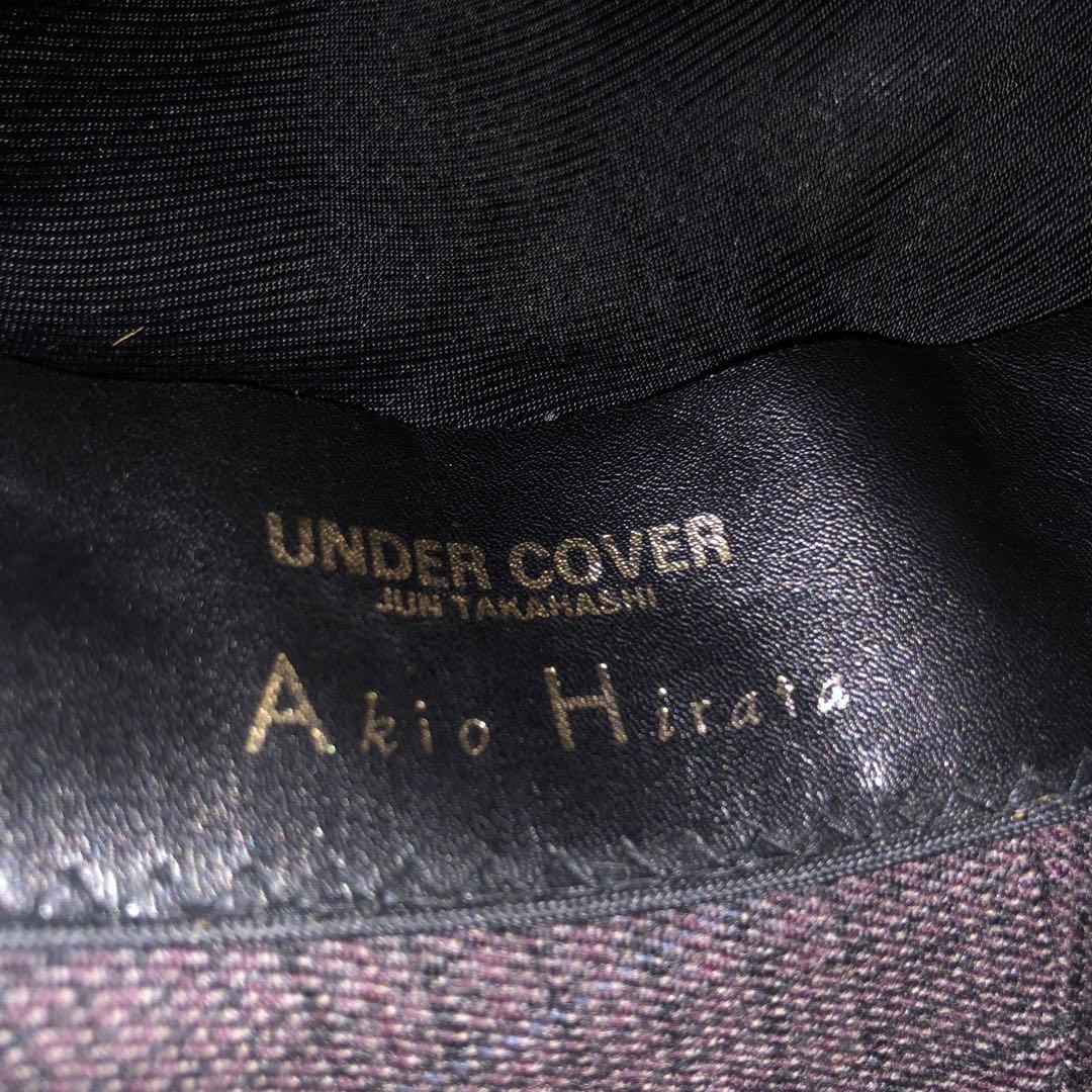 初期　アンダーカバー　ダークブラウン　チェック柄 フェドーラハット