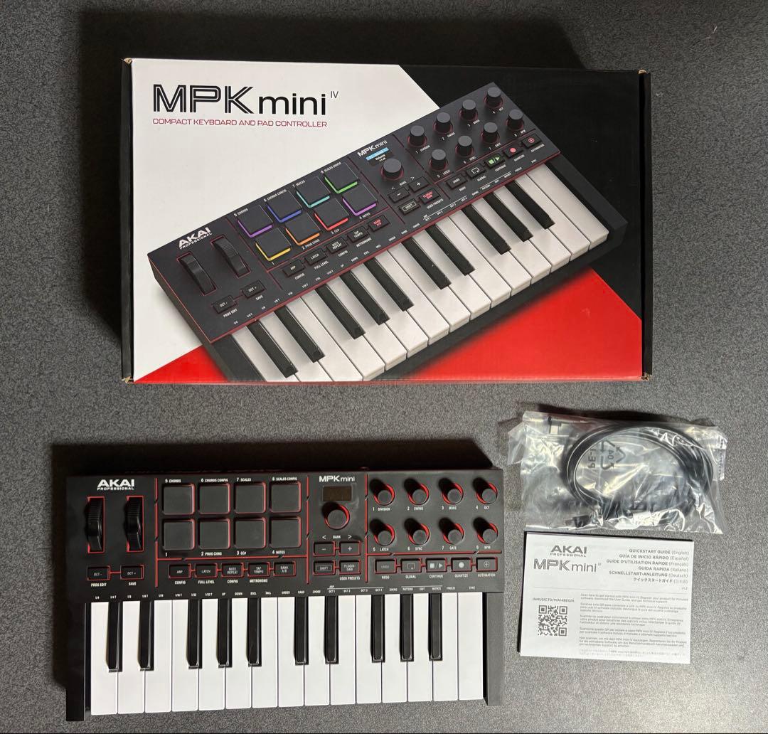 AKAI MPK mini MK4 Black midi キーボード
