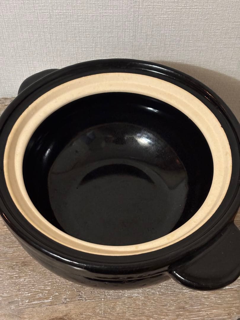 長谷園　かまどさん　3合炊き　黒色 土鍋