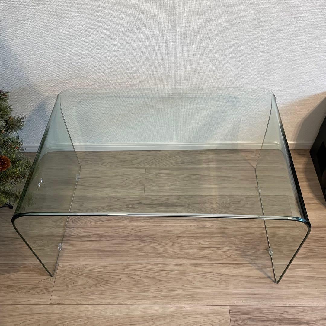 【美品】大塚家具　ガラステーブル　コンチネンタルファニチャー　サターン