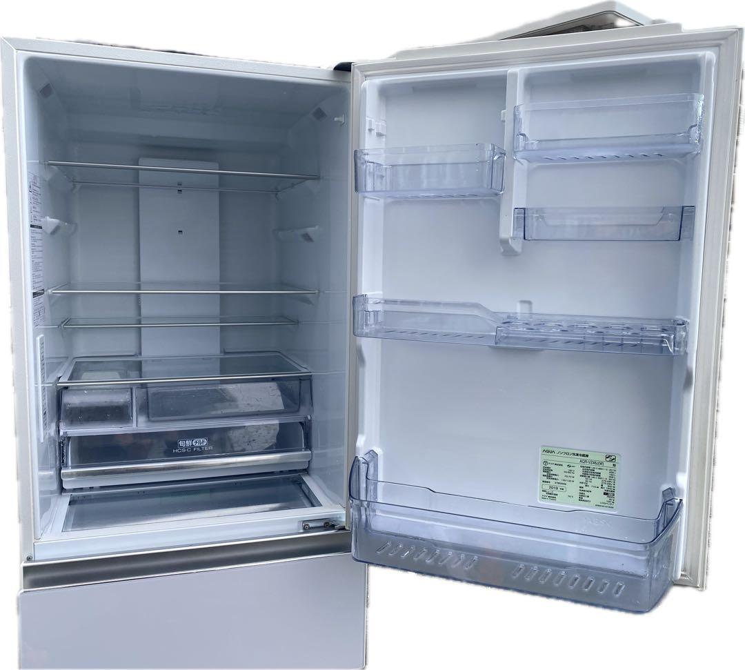 4ドア冷蔵庫 AQUA / AQR-VZ46J ガラストップ