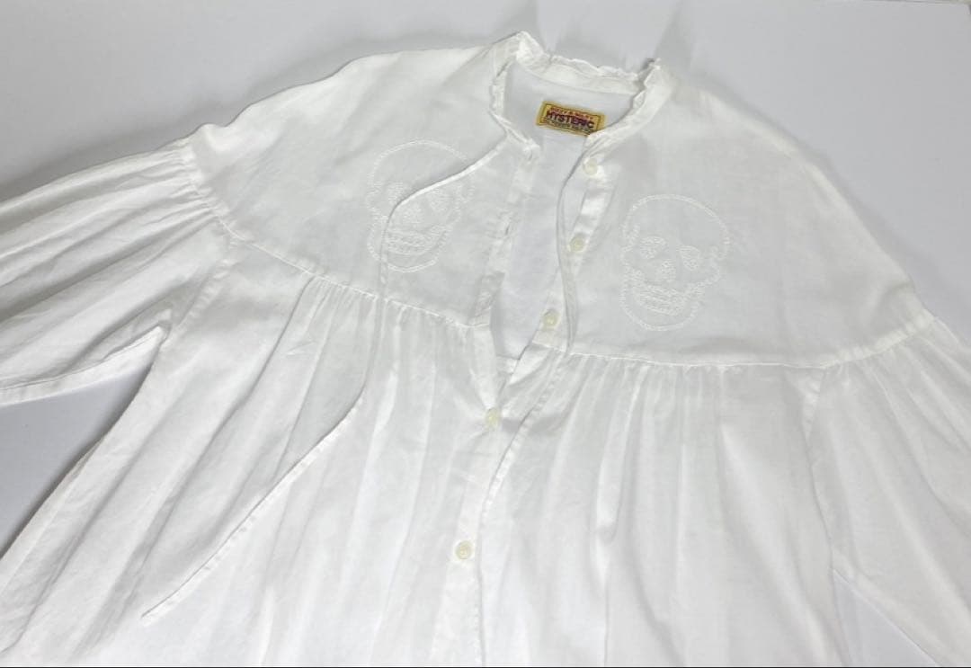 新品タグ付 HYSTERIC GLAMOUR SKULL刺繍ティアードワンピース