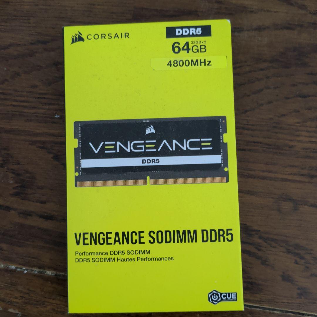 メモリー CORSAIR DDR5 64GB SODIMM