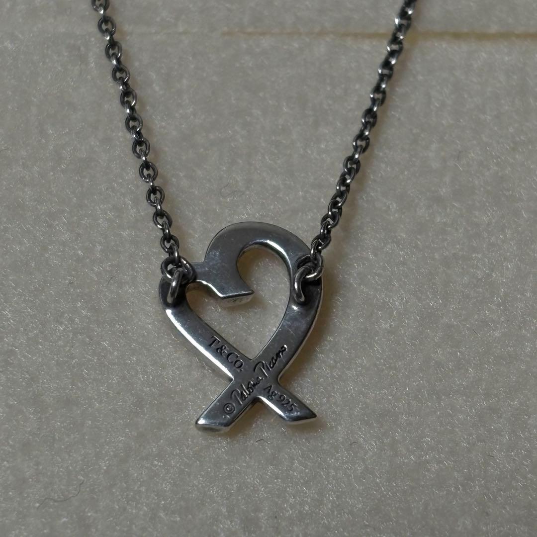 ティファニーネックレスパロマピ カソラビングハートAg925シルバー