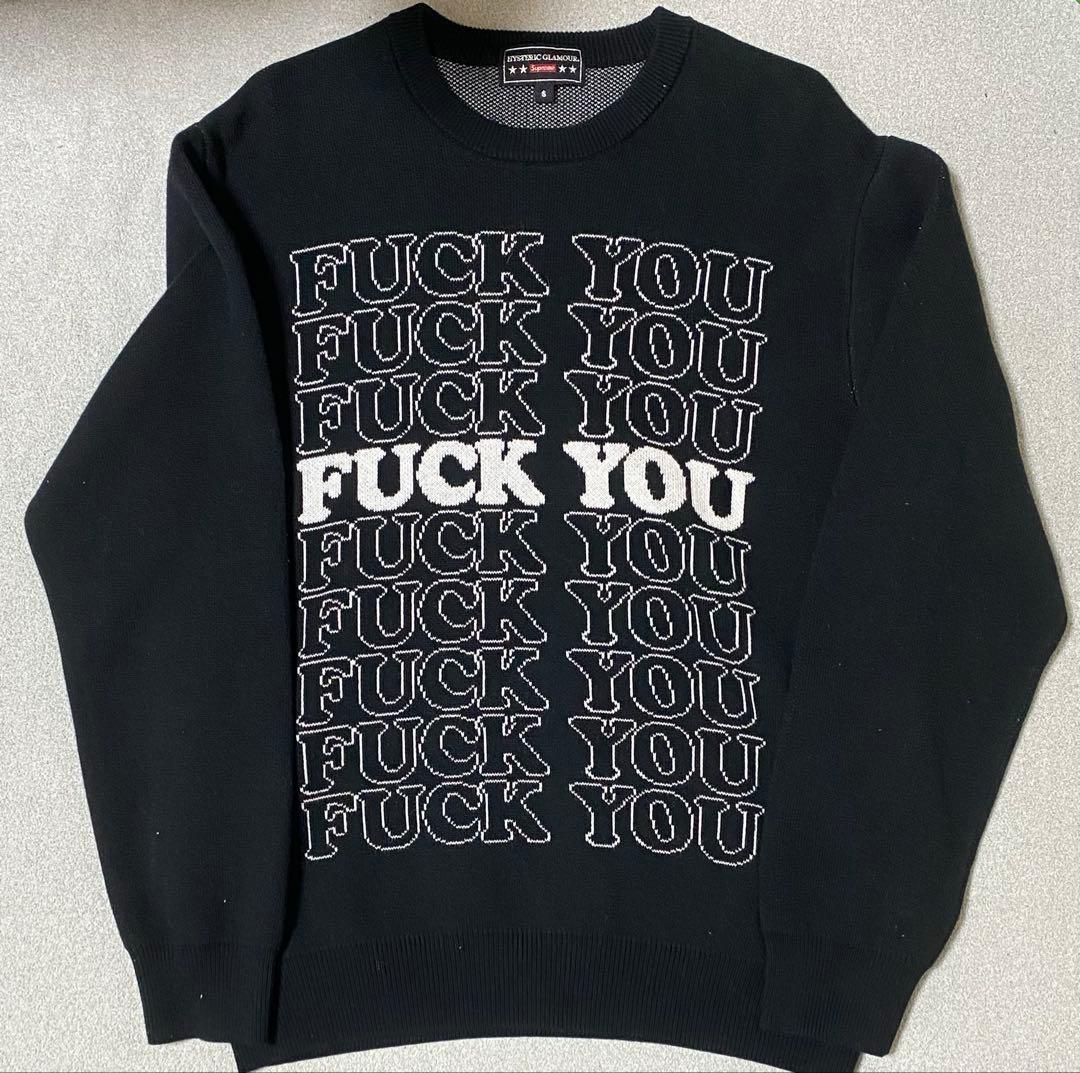 シュプリーム ×ヒステリックグラマー 「Fuck You 」セーター Sサイズ