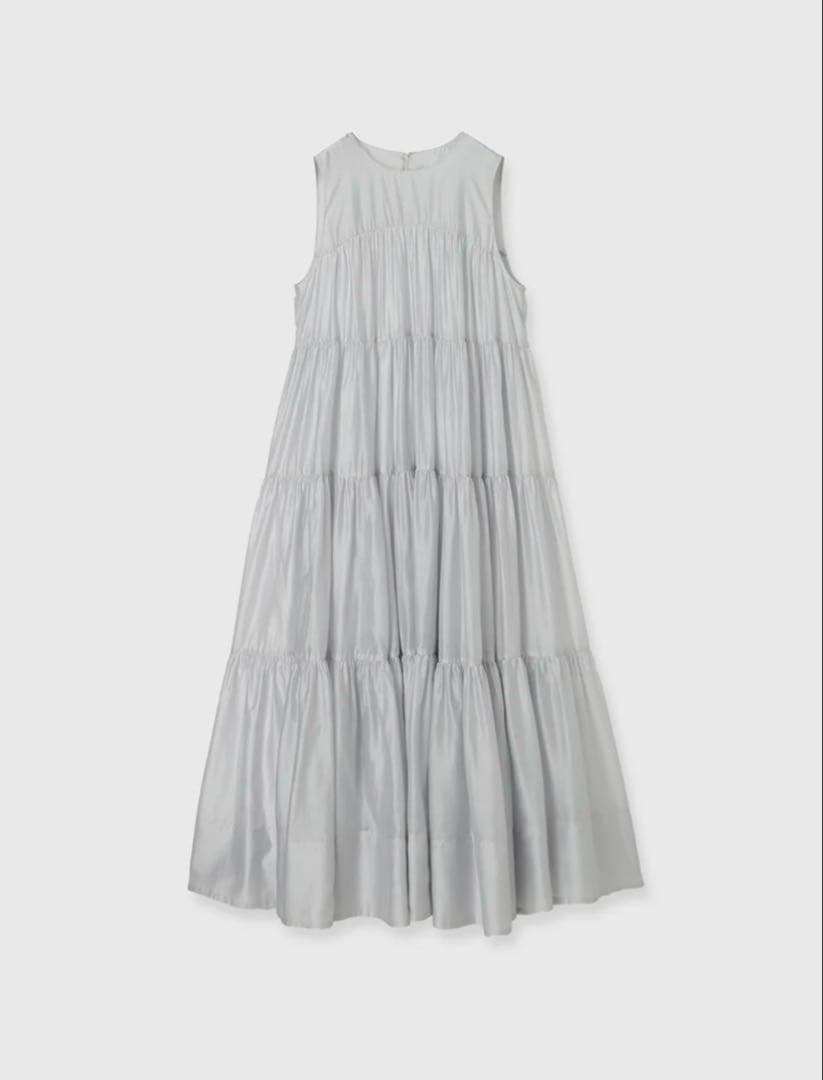 anuans テンセルリッチオーガンティアードワンピース