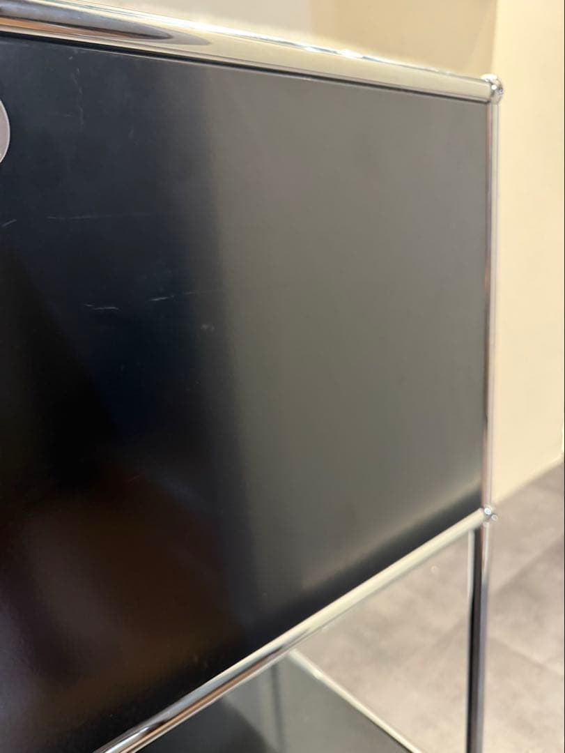 Y USMハラー ブラック １列2段 キャビネット 鍵付き 正規品