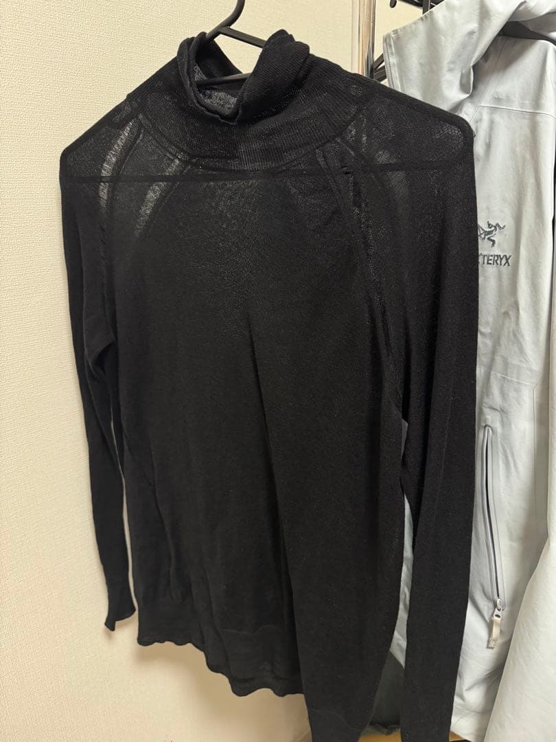 ANN DEMEULEMEESTER ブラック タートルネック