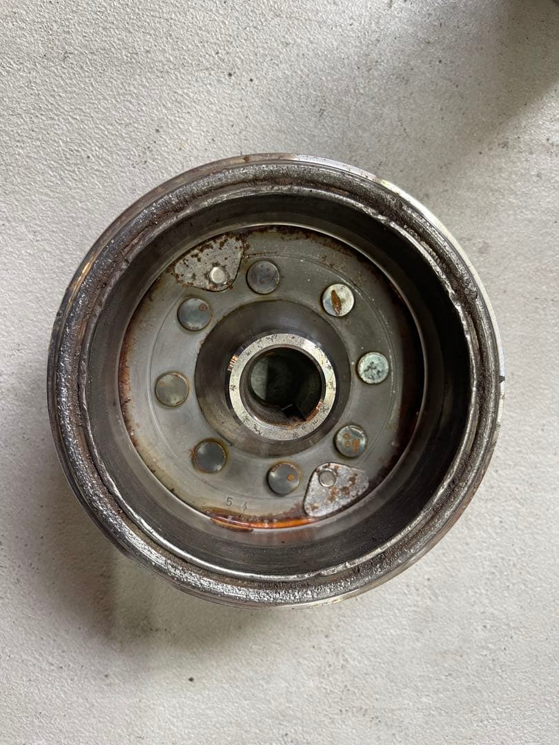 値下げ中　SR400 フライホイール　オレンジブルーバード