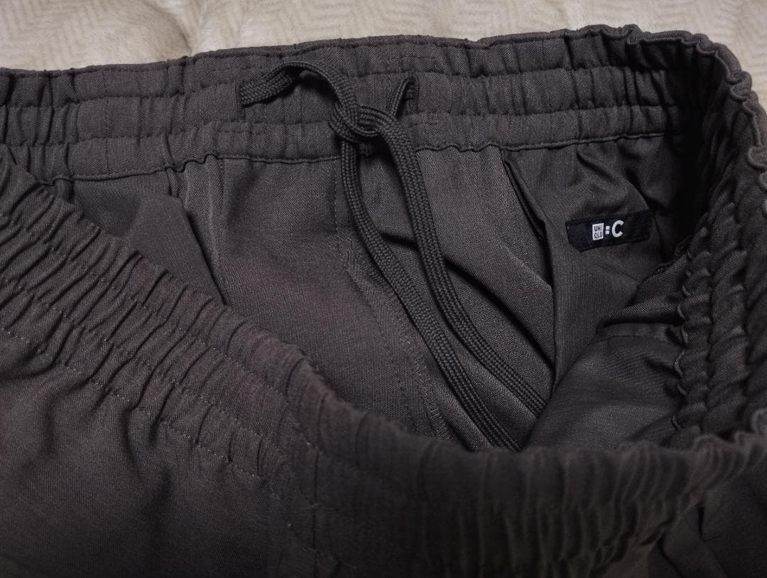 即購入可　ユニクロC　感動ジャケット　タックパンツ　セットアップ　ブラウン