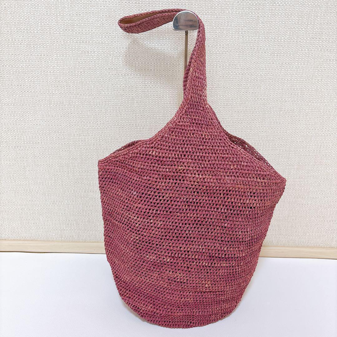 美品☆ヘレンカミンスキー CARILLO ラフィア ワンショルダーバッグ かご