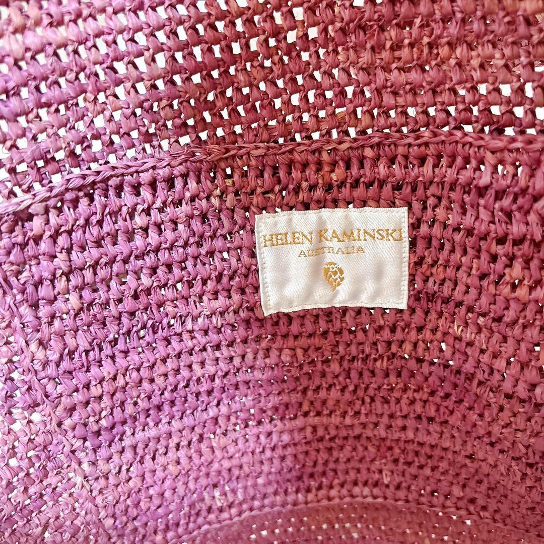 美品☆ヘレンカミンスキー CARILLO ラフィア ワンショルダーバッグ かご