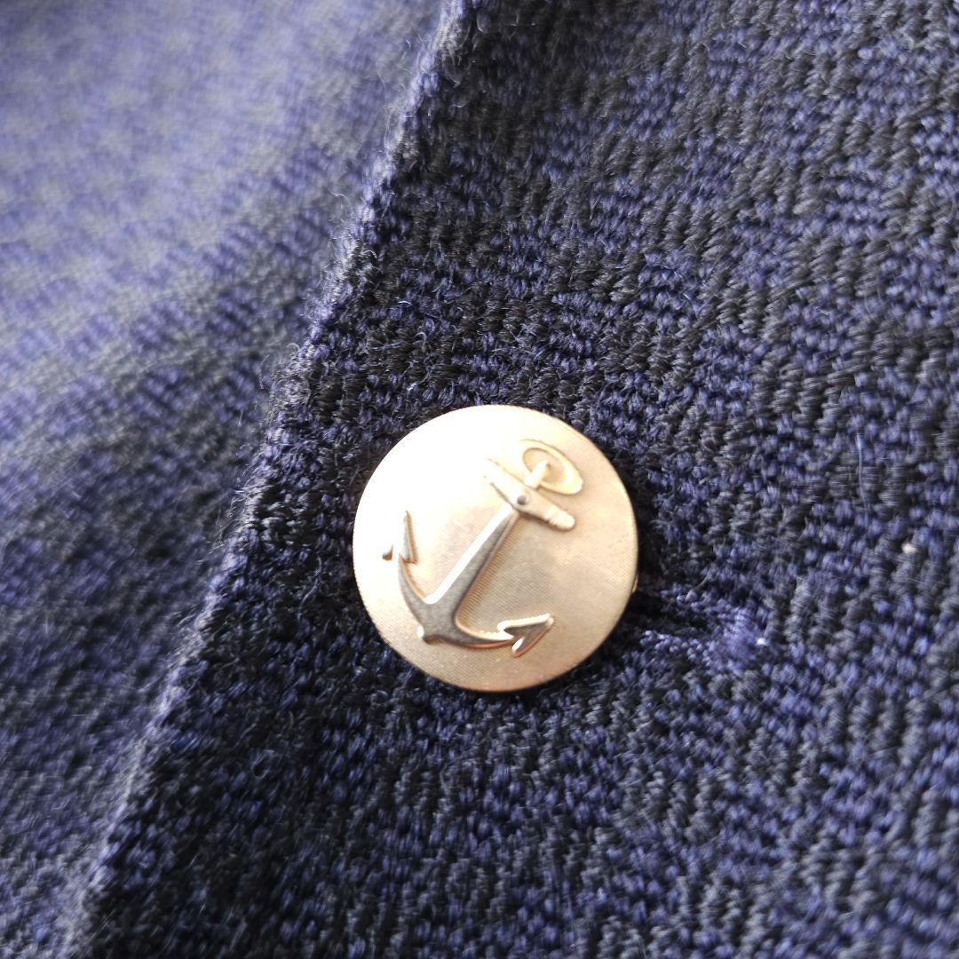 【トミーヒルフィガー】人気ロゴエンブレム 紺ブレザー ジャケットXL 金ボタン