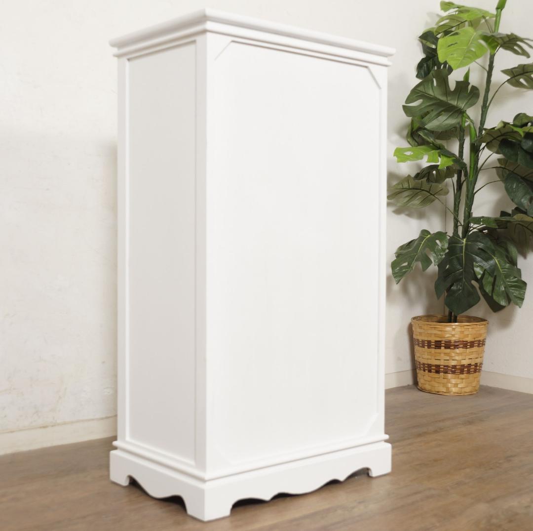 フォロー割【新品】フレンチカントリー風　チェスト クリスタル調取っ手　4段