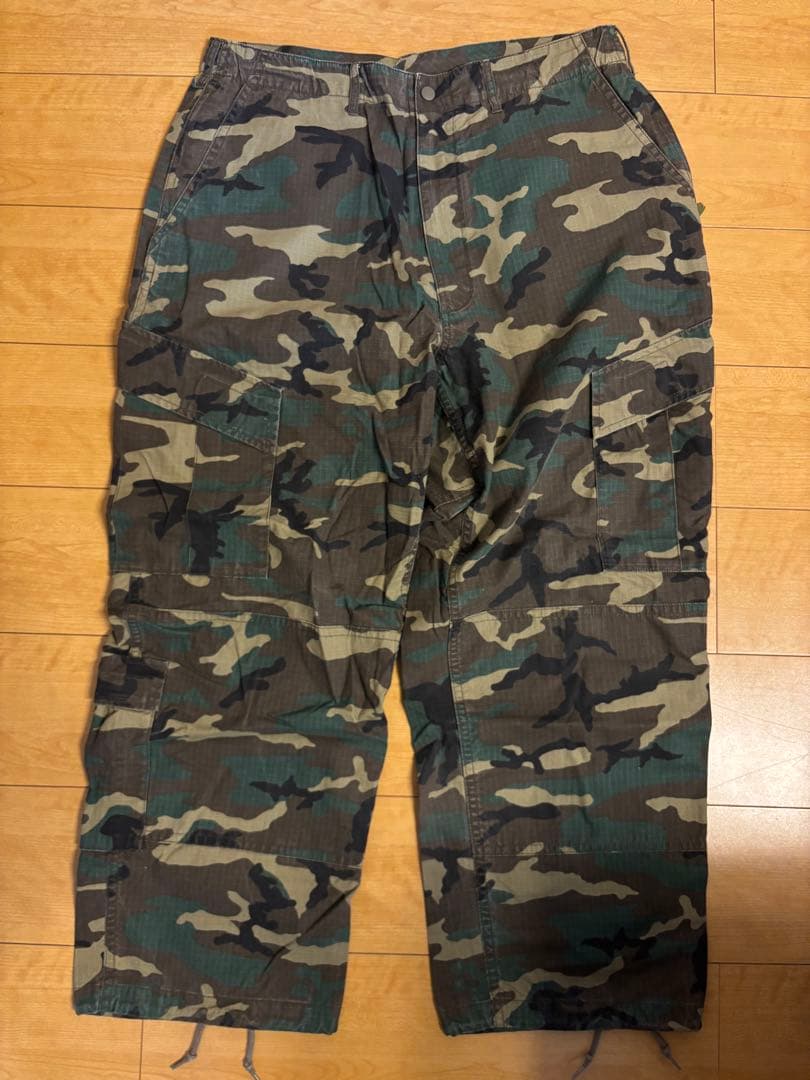 SSZ 19ss カーゴパンツ L コットン KHK カモフラ BEAMS