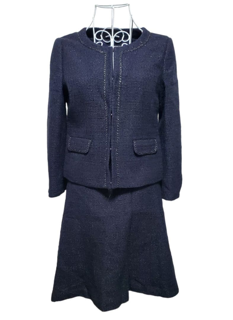 未使用　KUMIKYOKU　ラメ入り　スカートスーツ