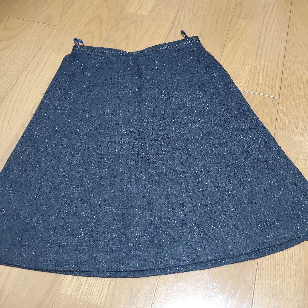 未使用　KUMIKYOKU　ラメ入り　スカートスーツ