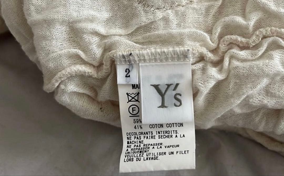 Yohji Yamamoto Y's ポルカドット レイヤードカットソー