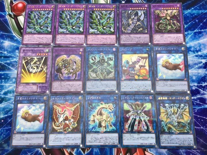 本格構築【サンダードラゴン】デッキ メイン＆EX15＆スリーブ