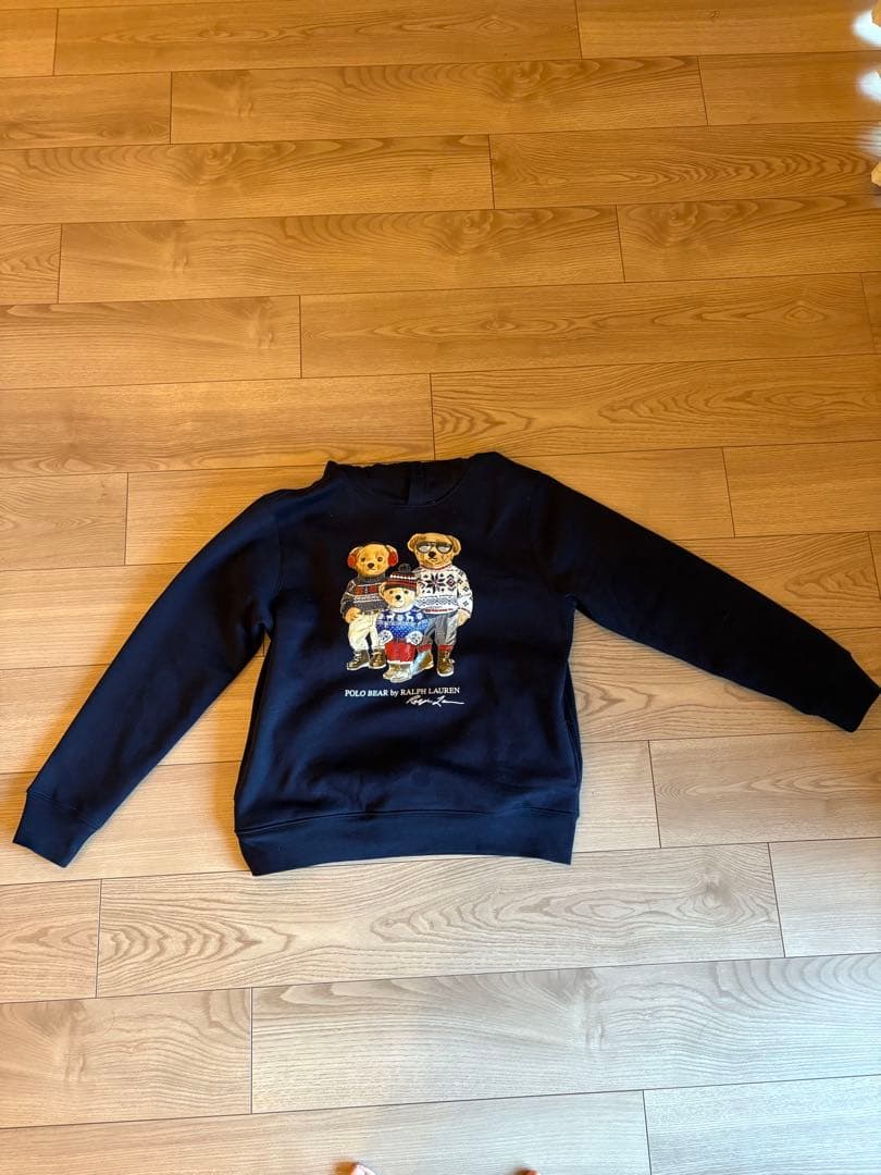激レア　日本未販売　ポロラルフローレン　ポロベアファミリーパーカー160
