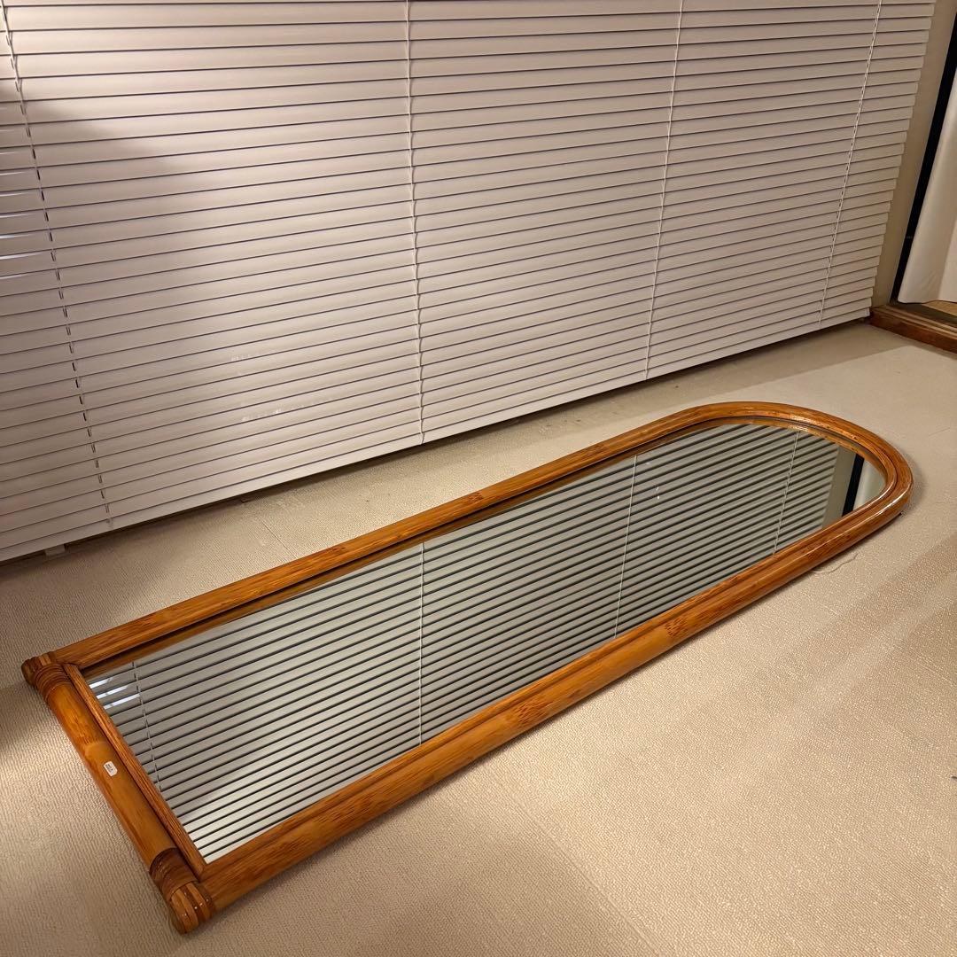 鏡 Vintage Rattern Mirror