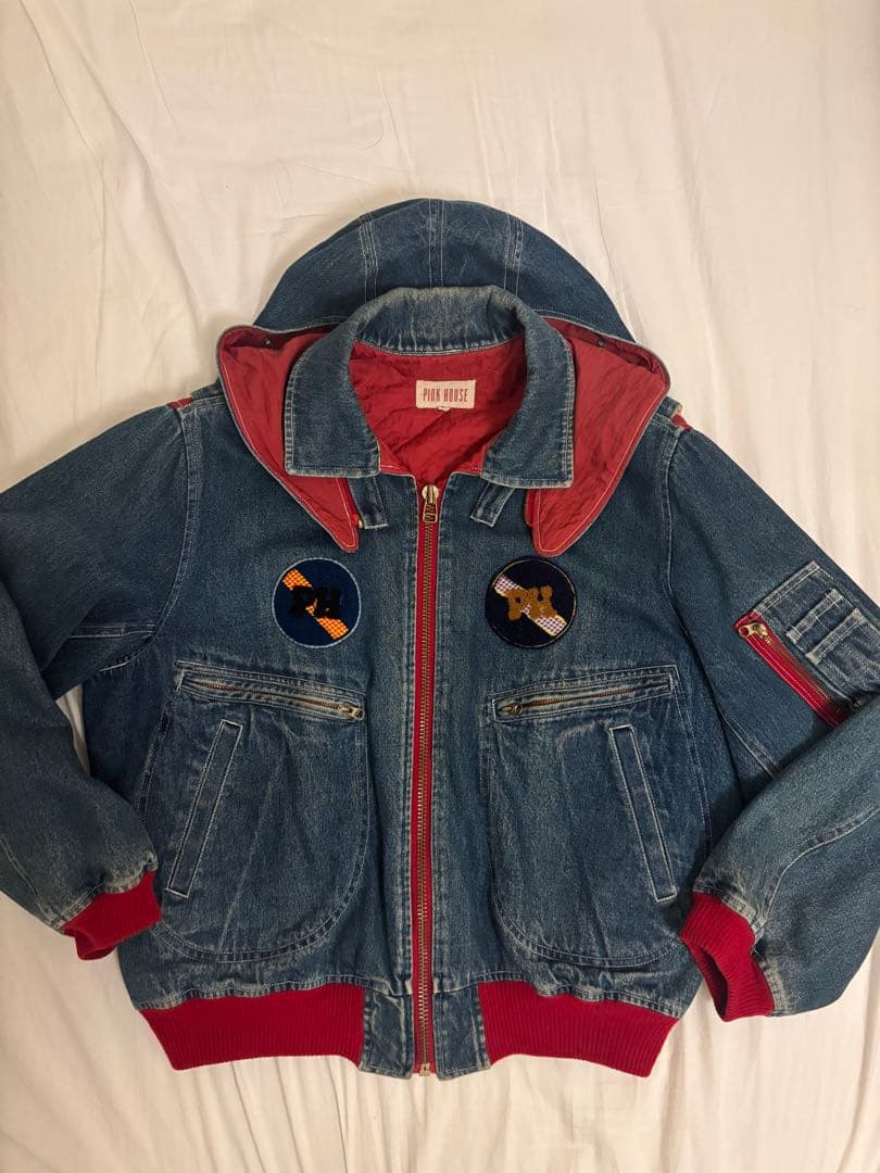 PINK HOUSE ゼッケン ブルゾン デニムジャケット 売り切り処分セール‼️