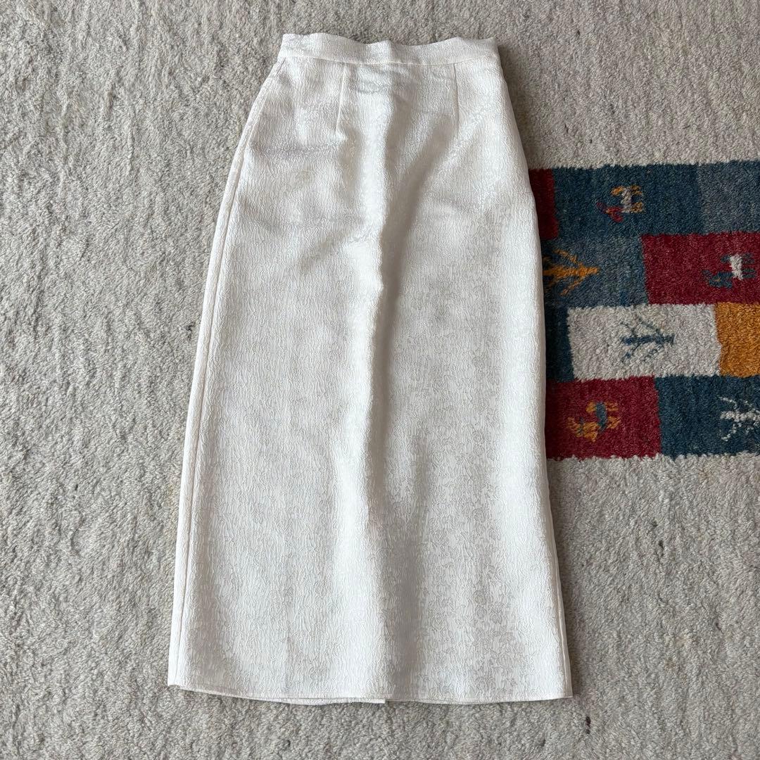 新品　etoll. フラワージャガードセットアップドレス ペプラム　スカート