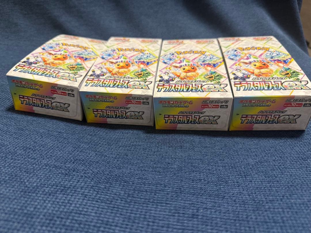 ポケモンカード テラスタルフェスex 4BOX シュリンクなし　ペリペリあり