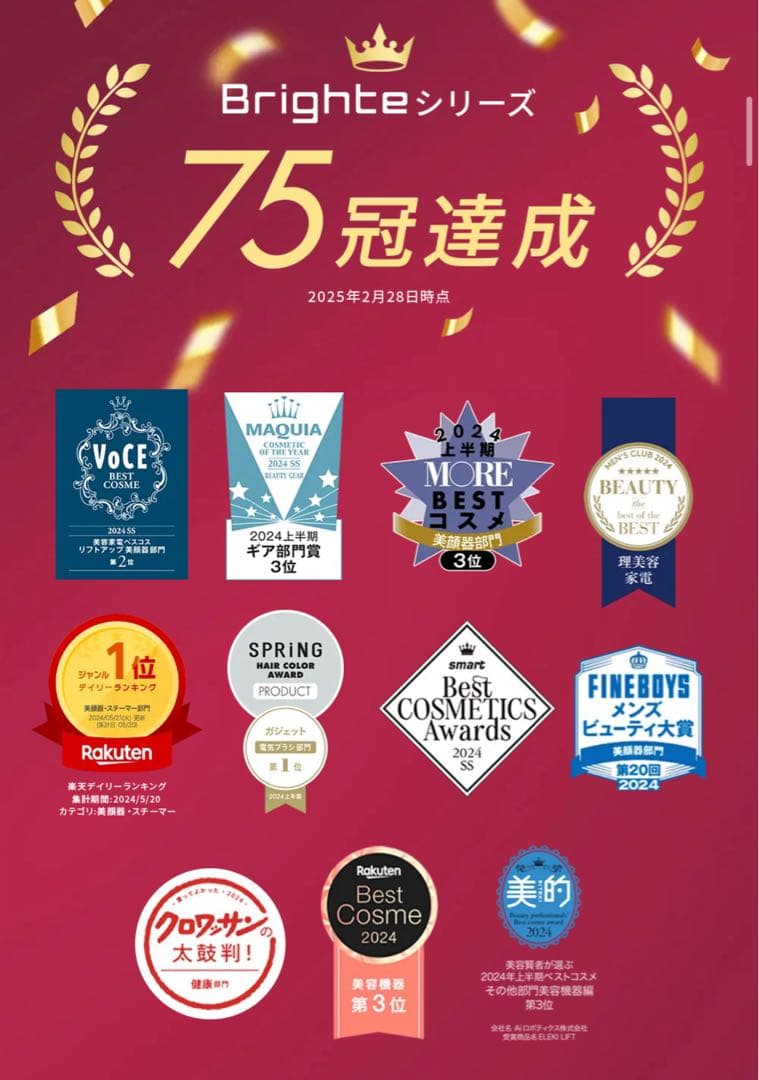 美Brighte ELEKI BRUSH ブライトエレキブラシ電気針綺麗美肌美顔