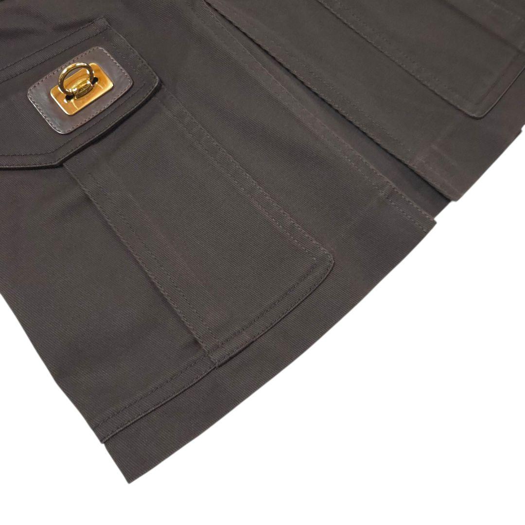 スカート GUCCI Dark Brown Mini Skirt 40