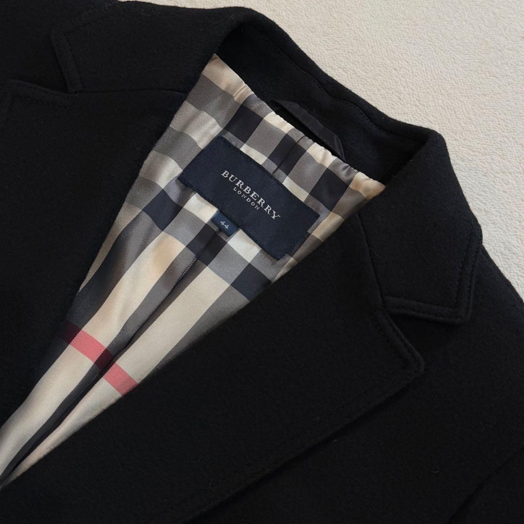 バーバリーロンドン　テーラードジャケット　メガチェック　黒　大きいサイズ　3L